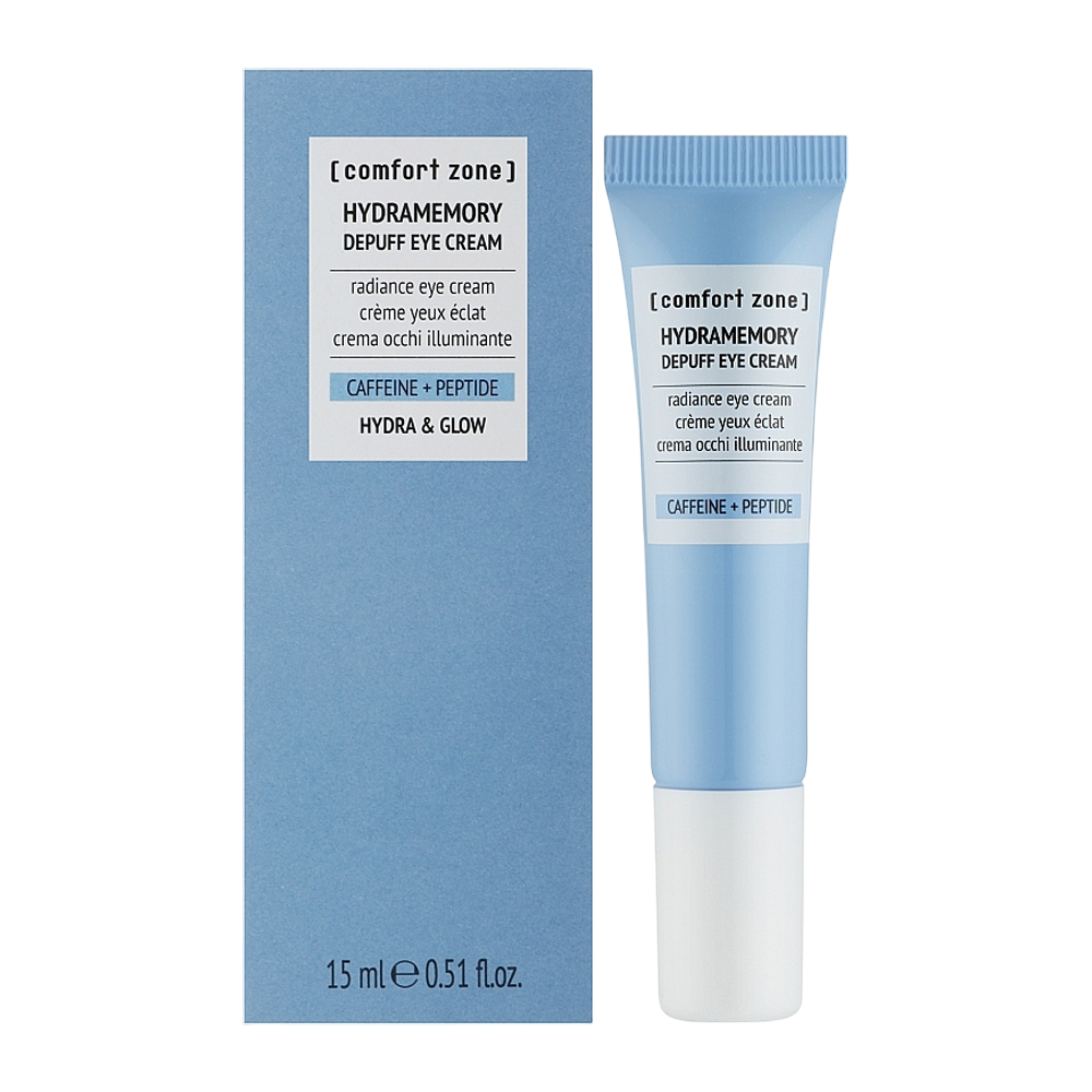 Comfort Zone Hydramemory Depuff Eye Cream 15ml - Зволожувальний крем від набряків для зони навколо очей - фото №1